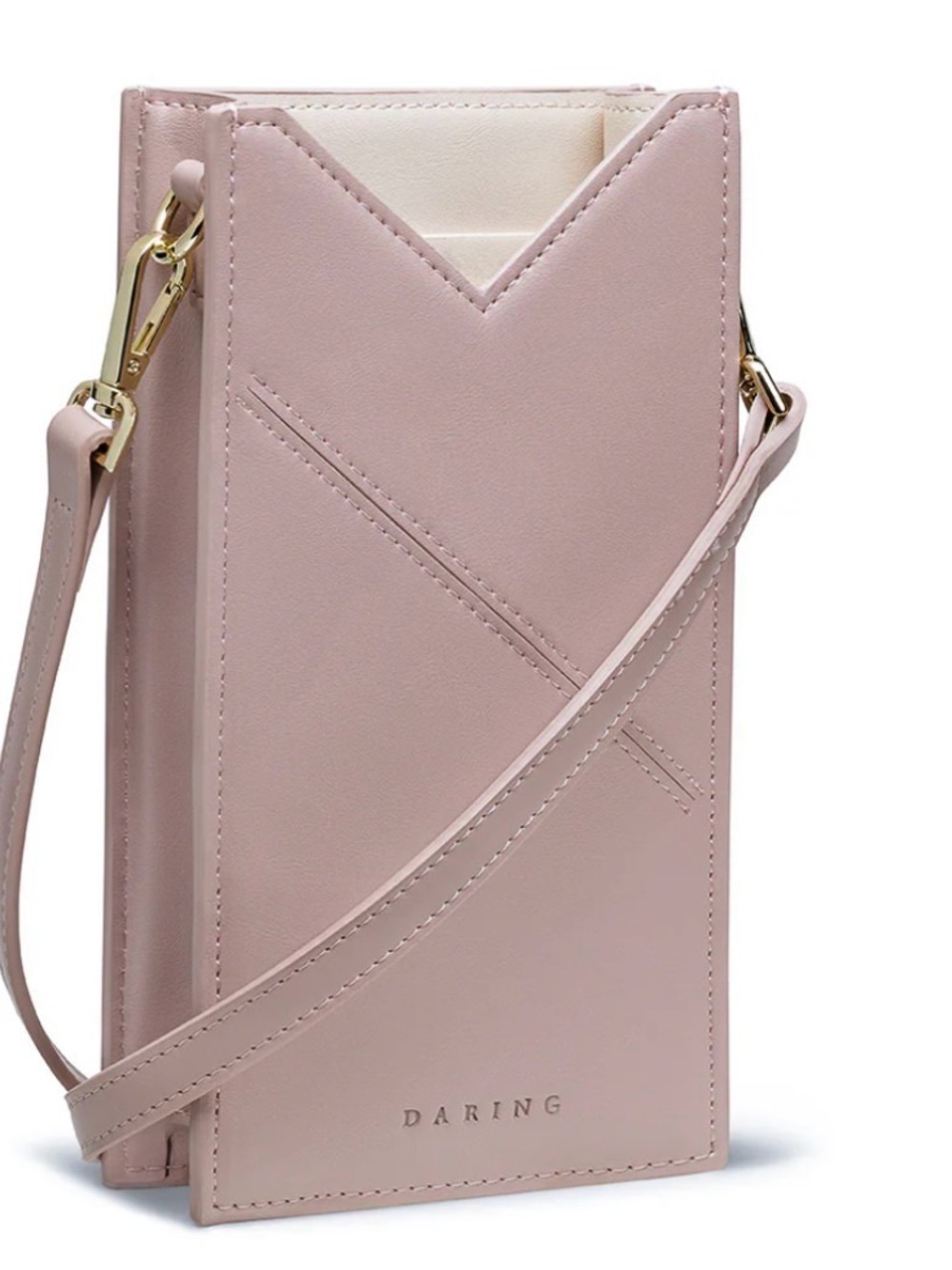 Darling Blush Pink Crossbody Phone Pouch